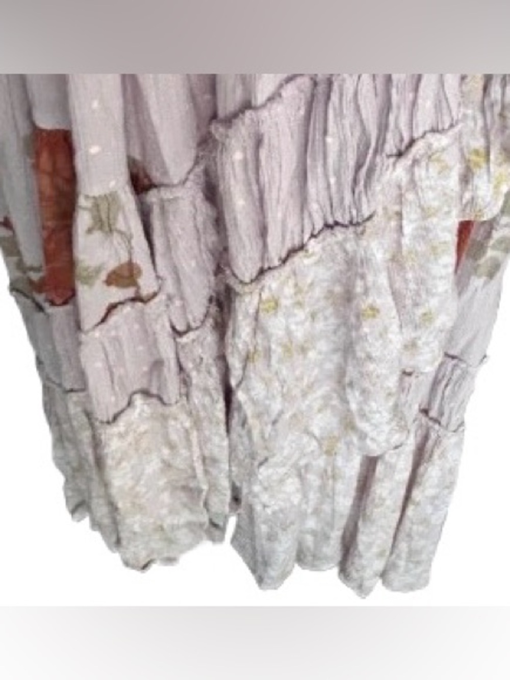 Beautiful Bare It All Free People Dress Floral Boho Designer Midi Peasant Fairy - Picture 3 of 16